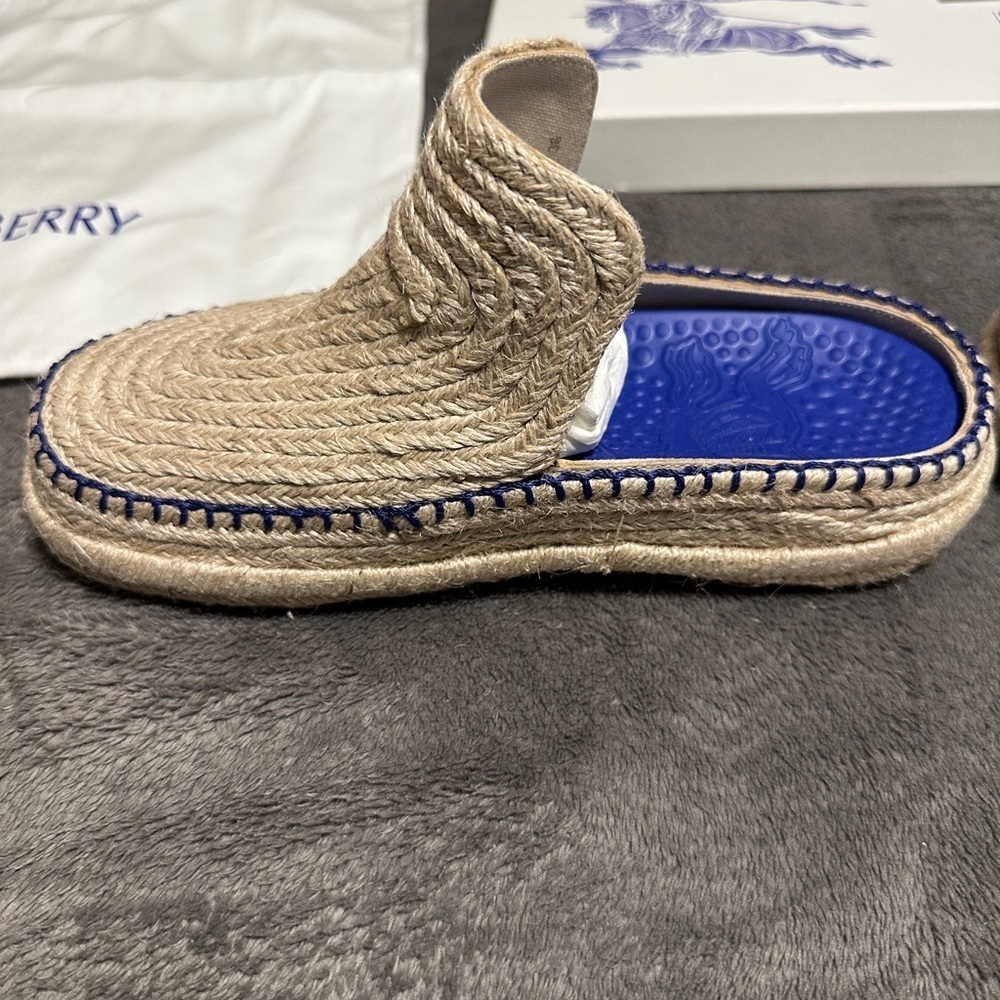 Burberry Cord Woven Clogs Women’s Size 36 EU / US 6 – New - Picture 2 of 14